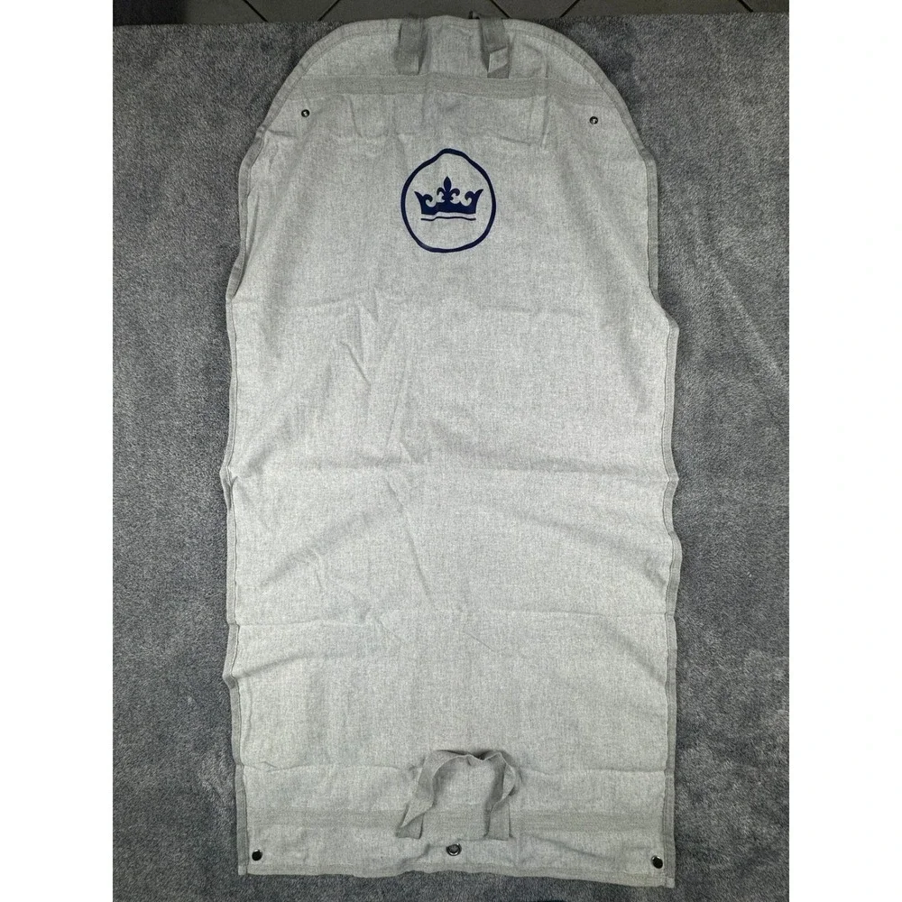 Peter Millar Grey Heather Crown Logo Garment Bag Travel Suit Carrier Foldable